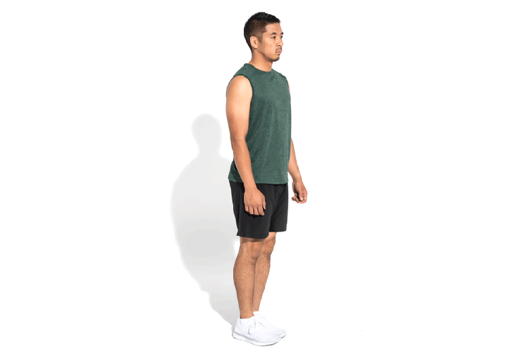 GIF of Standing Hamstring Stretch exercise