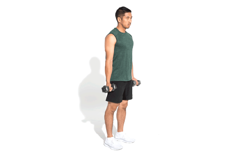 GIF of Dumbbell Reverse Lunge exercise
