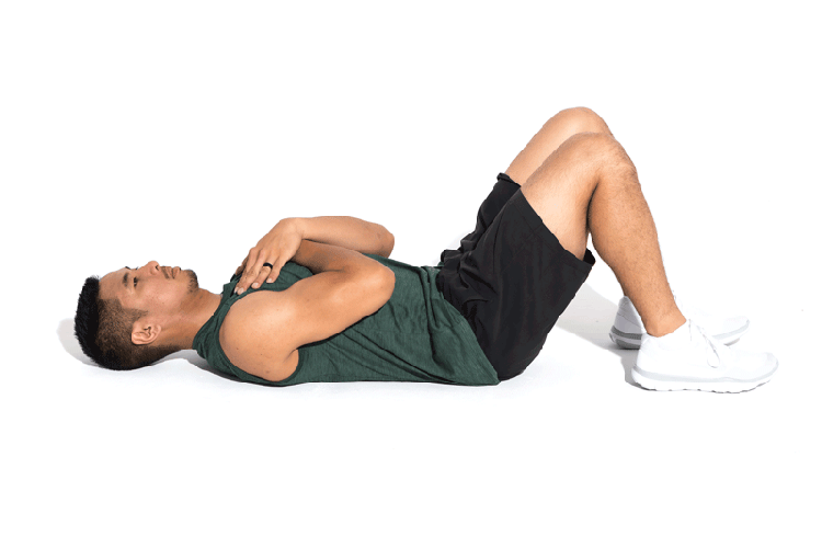 GIF of Partial Sit-Up exercise