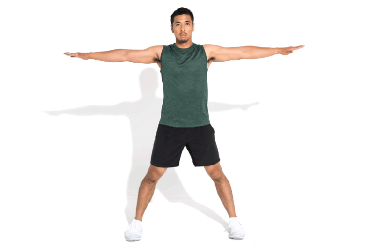 GIF of Windmill Stretch exercise