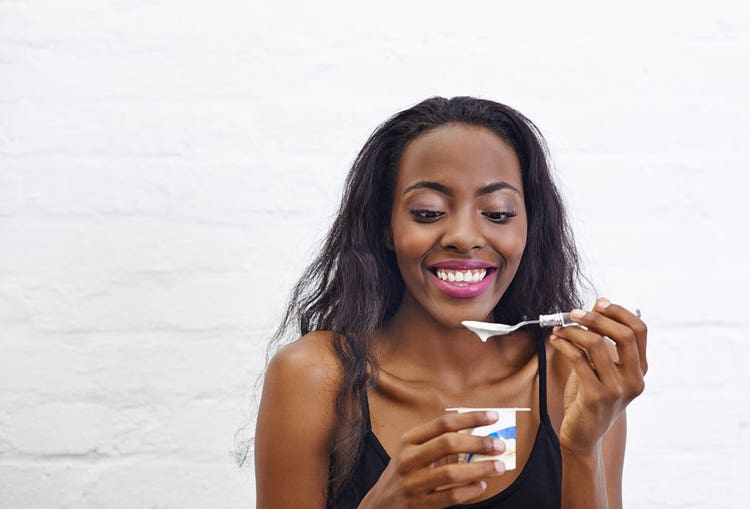 woman-enjoying-yogurt