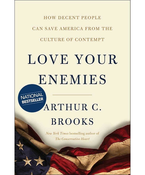 Book cover of "Love Your Enemies" by Arthur C. Brooks